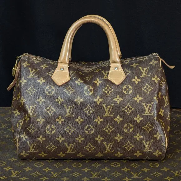 1970s LOUIS VUITTON Speedy 30 The French Company - Vintage LV Bag - Picture 6 of 16
